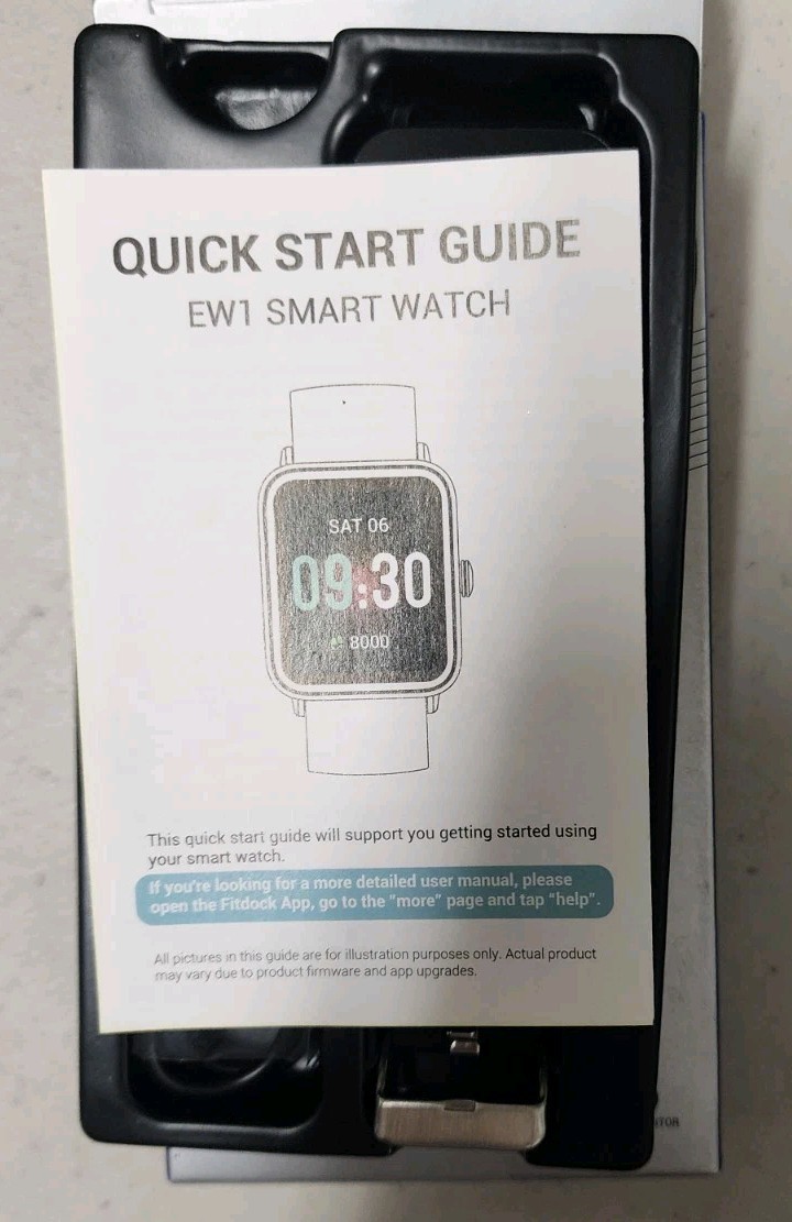 Pautios EW1 Fitness Tracker Heart Rate Sleep Steps Calories Smart Watch