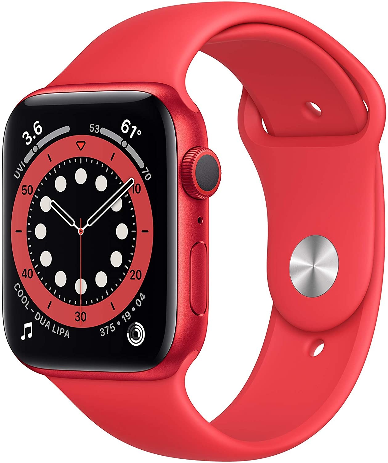 Apple Watch Series 6 GPS w/ 44MM (PRODUCT)RED Aluminum Case & RED Sport Band