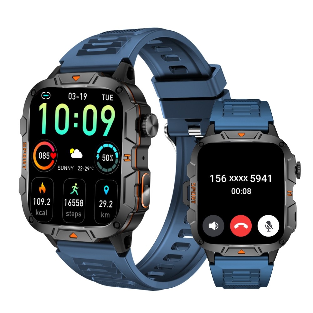 Smart Watch For Men Bluetooth Call Blood Oxygen Heart Rate Fitness Tracker Gift