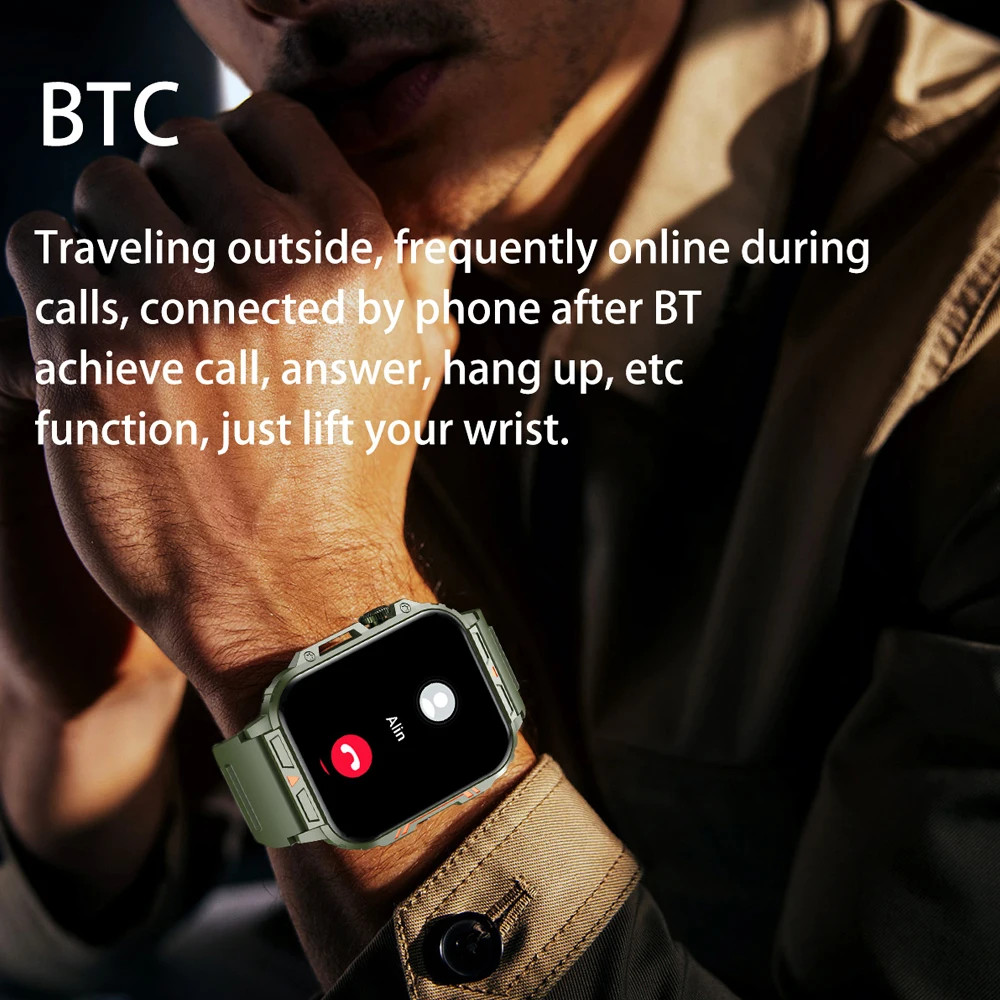 Smart Watch Bluetooth Call For Android IOS IP68 Waterproof Ftiness Watches