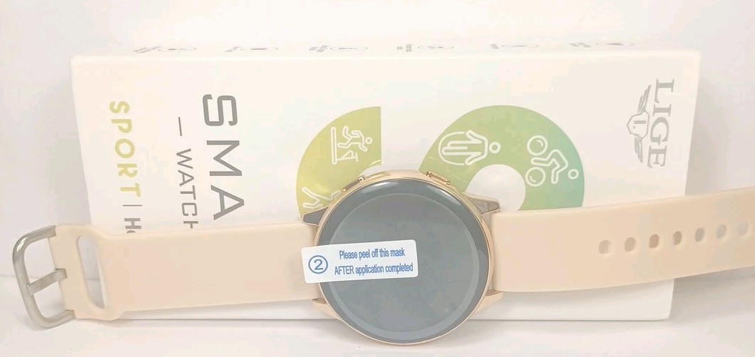 Lige Smart Watch BW0392F,extra Metal Band,instructions,charging Cord ,new