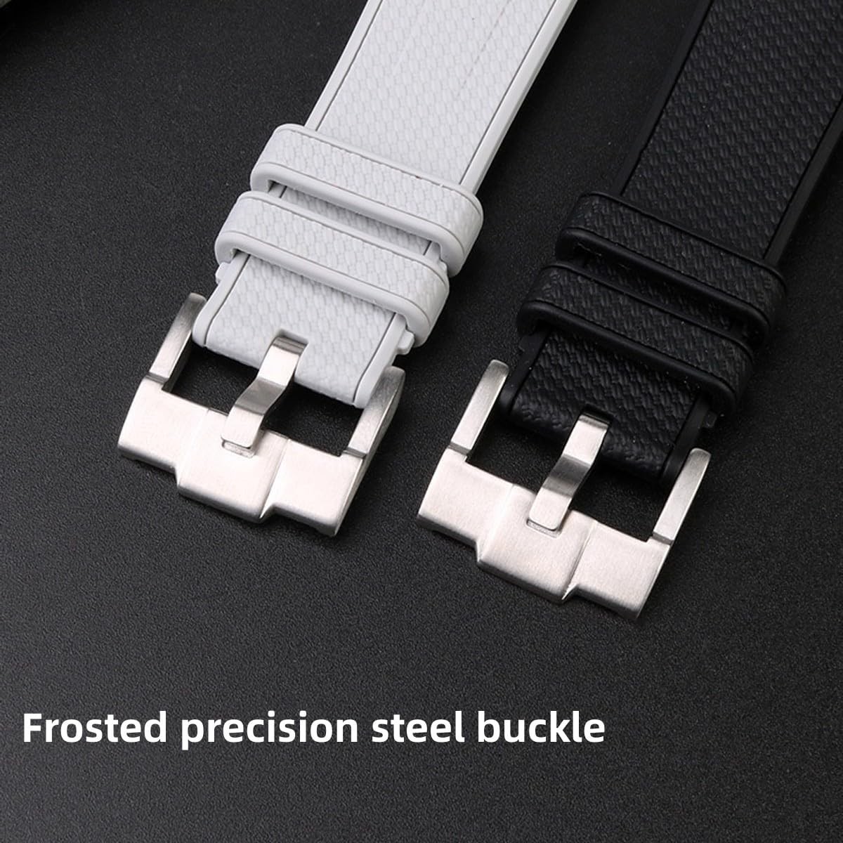 20mm Curved Rubber Strap for Omega MoonSwatch Speedmaster Replacement Band