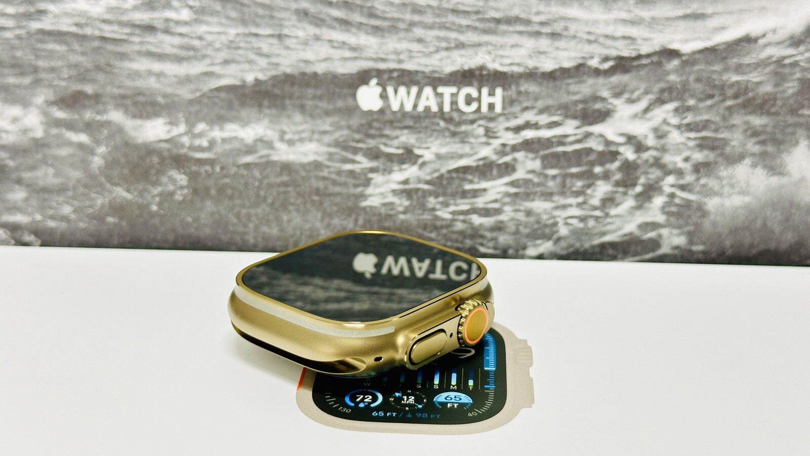 49MM Apple Watch ULTRA 2 Custom BRONZE Anodized Black Sport Band Gold Plated Pin
