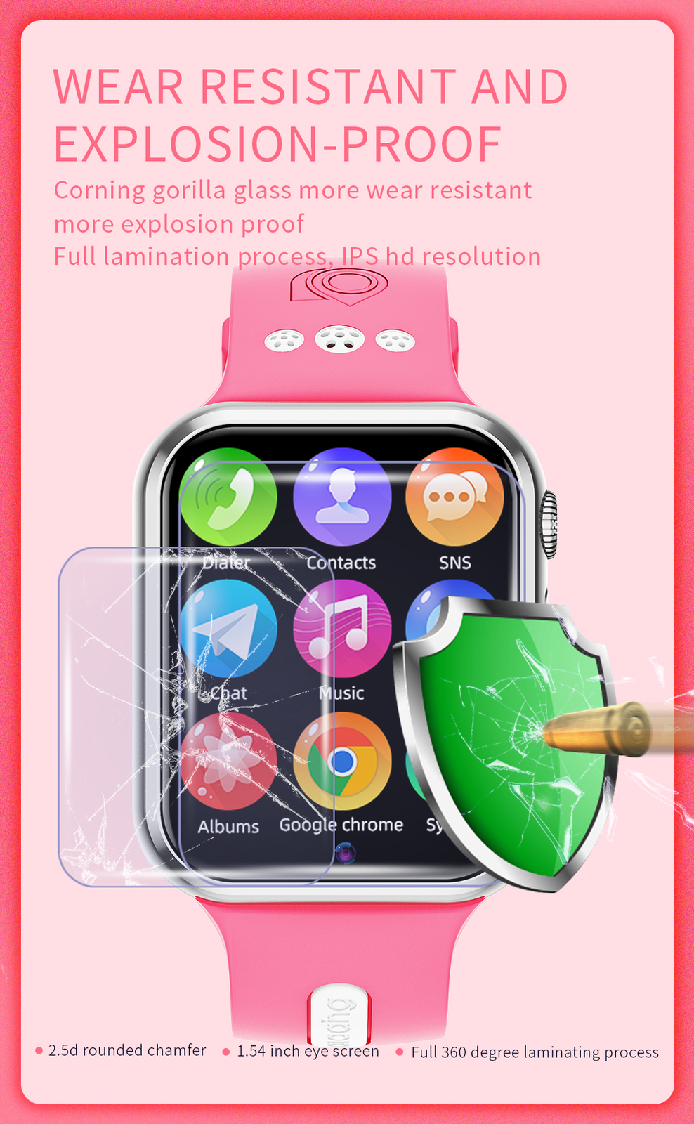4G WiFi Children Smart Watch Kids Bluetooth Watch SOS Call Anti-Lost Tracker