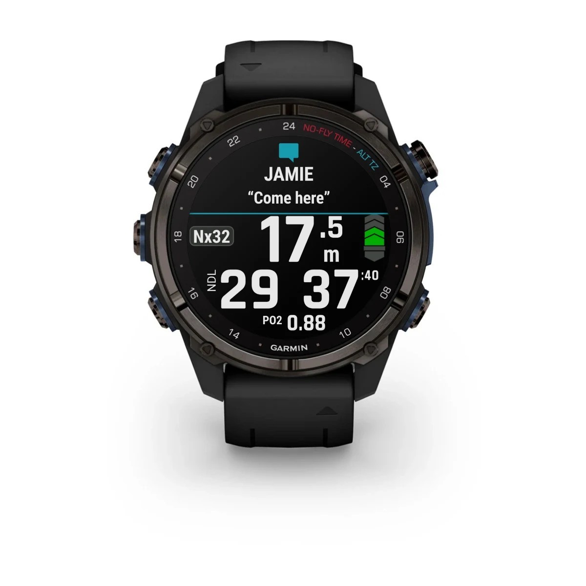 Garmin Descent Mk3i 43Mm Smartwatch Titanium Gray Dlc Silicone Strap