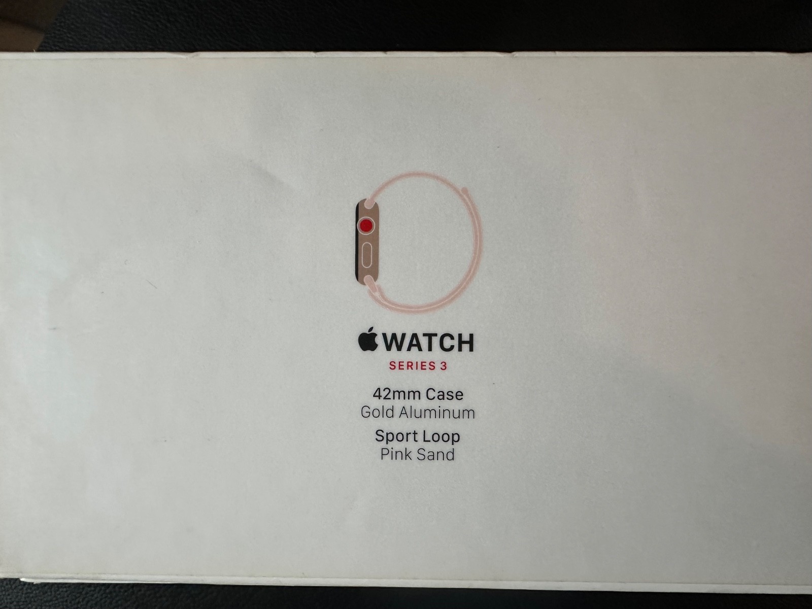 Apple Watch Series 3 42mm Gold Aluminum Pink Sand Sport Loop – Brand New As Is