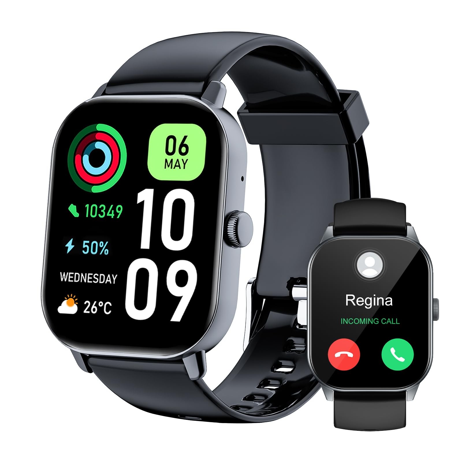 Smart Watch for Men Women,Bluetooth Notifications / Make Calls Fitness Watch