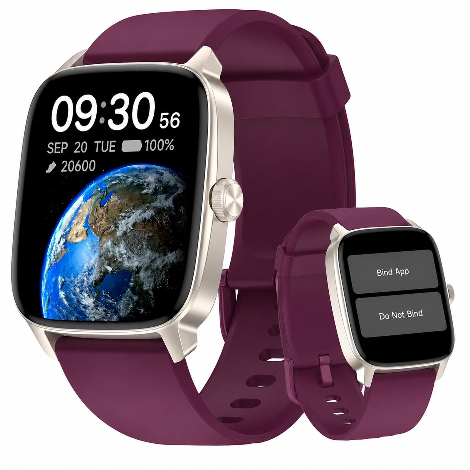 Smart Watch No App/Phone Required, 1.85″ HD Display |Waterproof Watch with He…