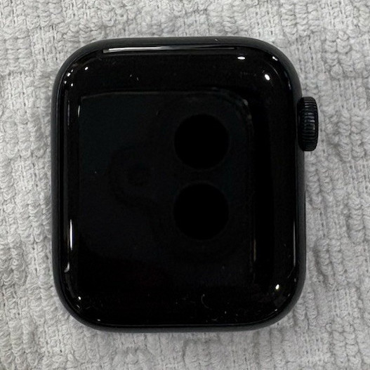 Apple Watch SE 44mm Black Aluminum Case Black Fabric Band HR 32GB Unlocked