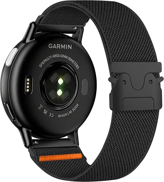 1 Pack Nylon Strap Compatible with Garmin Vivoactive 5/6/3 and Forerunner 245/55