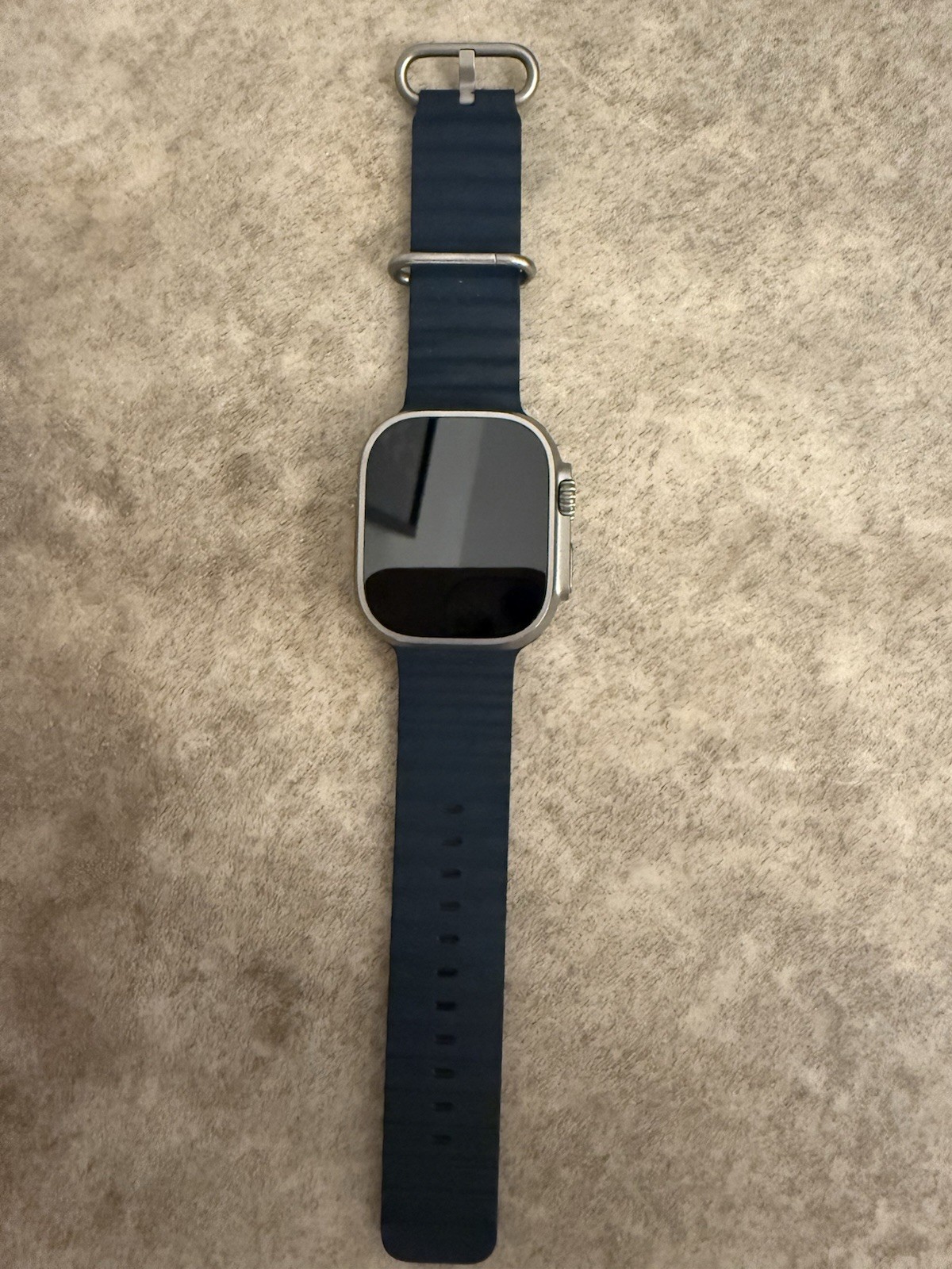 Apple Watch Ultra 2 49mm Titanium Case Blue Fluoroelastomer Band GPS/ LTE