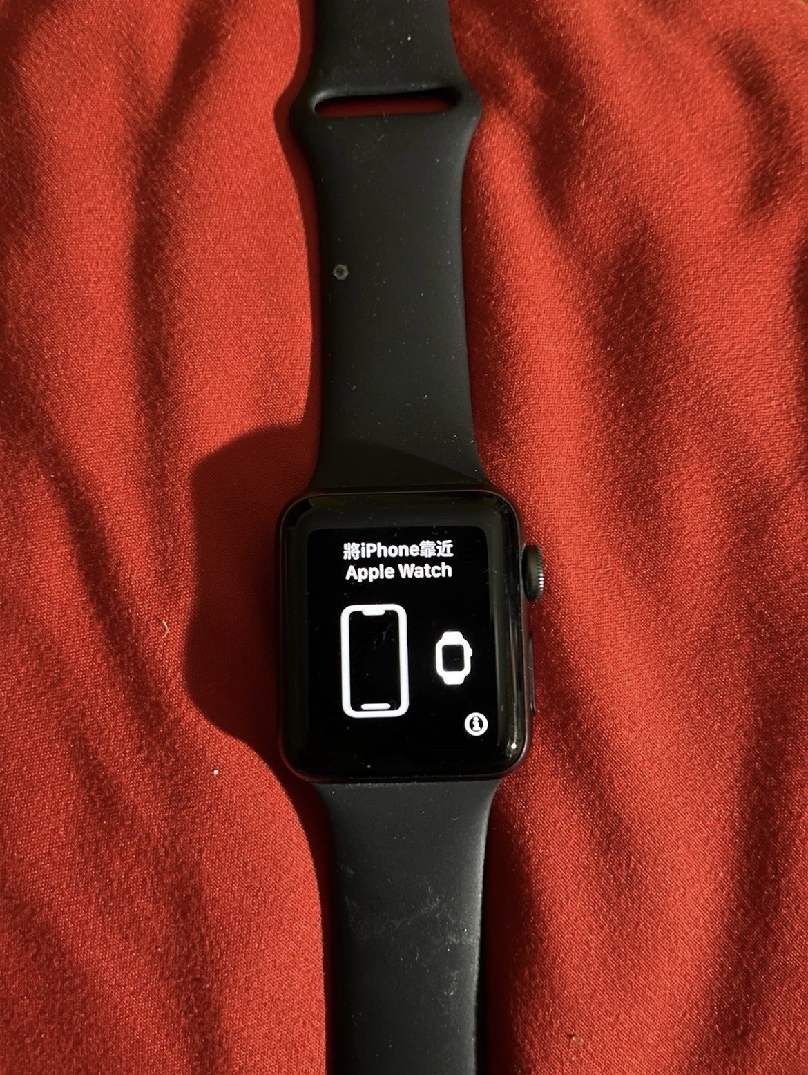 Apple Watch Series 3 38mm Space Gray Aluminum GPS Black Sports Band