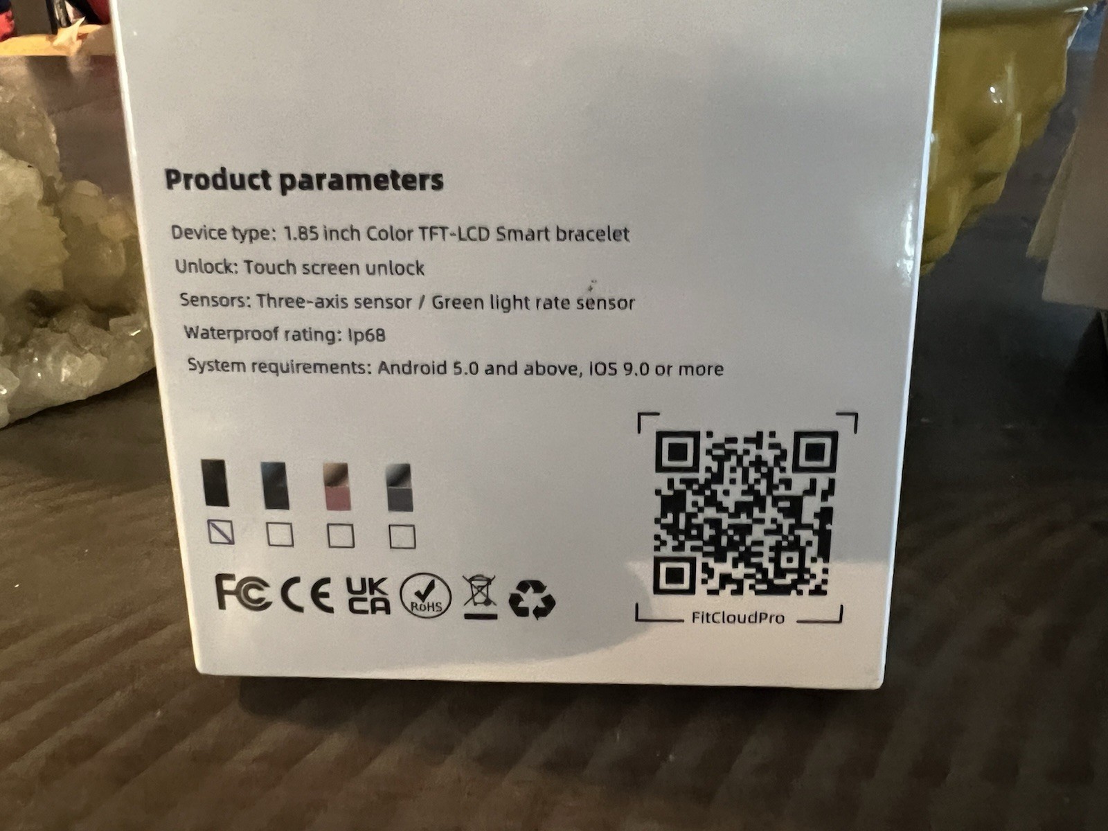 Smart Watch Large Screen Heart Rate Bracelet 1.85 Inch Color TFT-LCD Bracelet