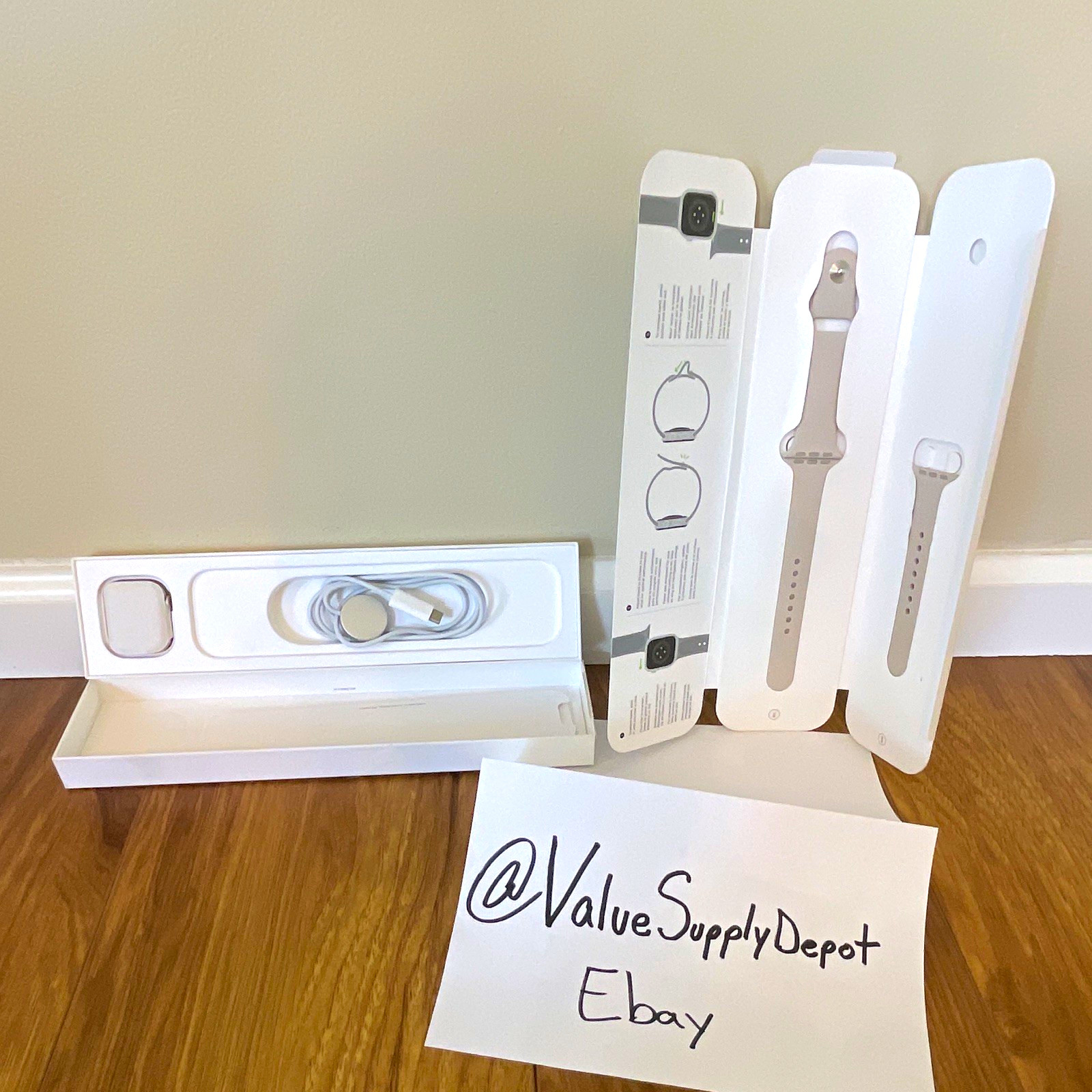 Apple Watch Series 7 41mm (Cellular + GPS) Starlight Aluminum Case, Sport Band