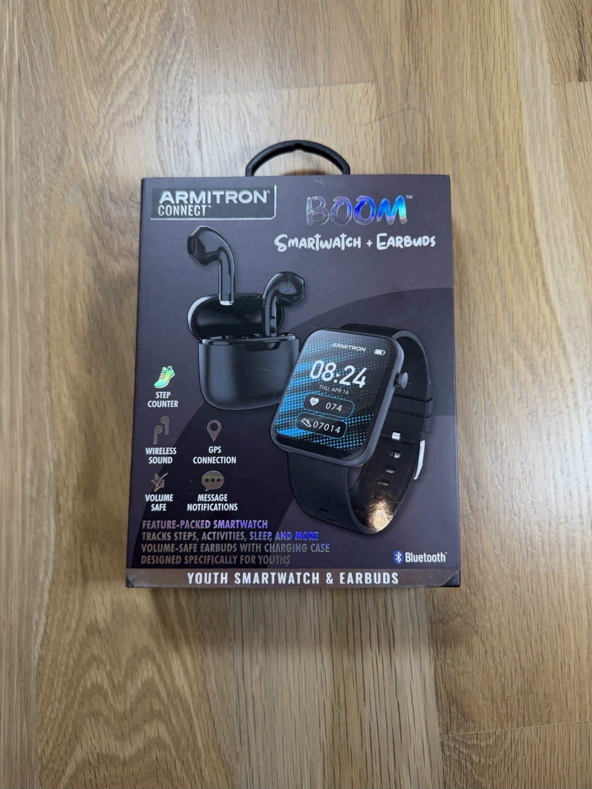 Armitron Connect Boom Smartwatch and Earbuds, Health and Fitness Tracker
