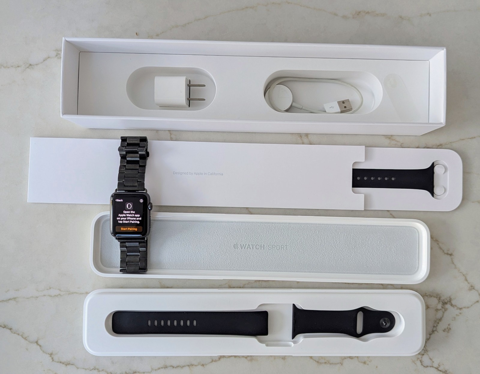 Apple Watch Series 1 42mm Aluminum Case Smartwatch – Grey (MJ3T2LL/A)