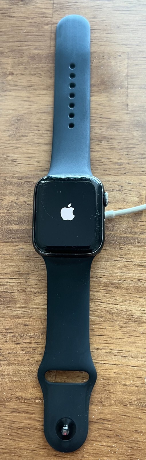 Apple Watch Series 5 44mm Space Gray Aluminum Case with Black Sport Band