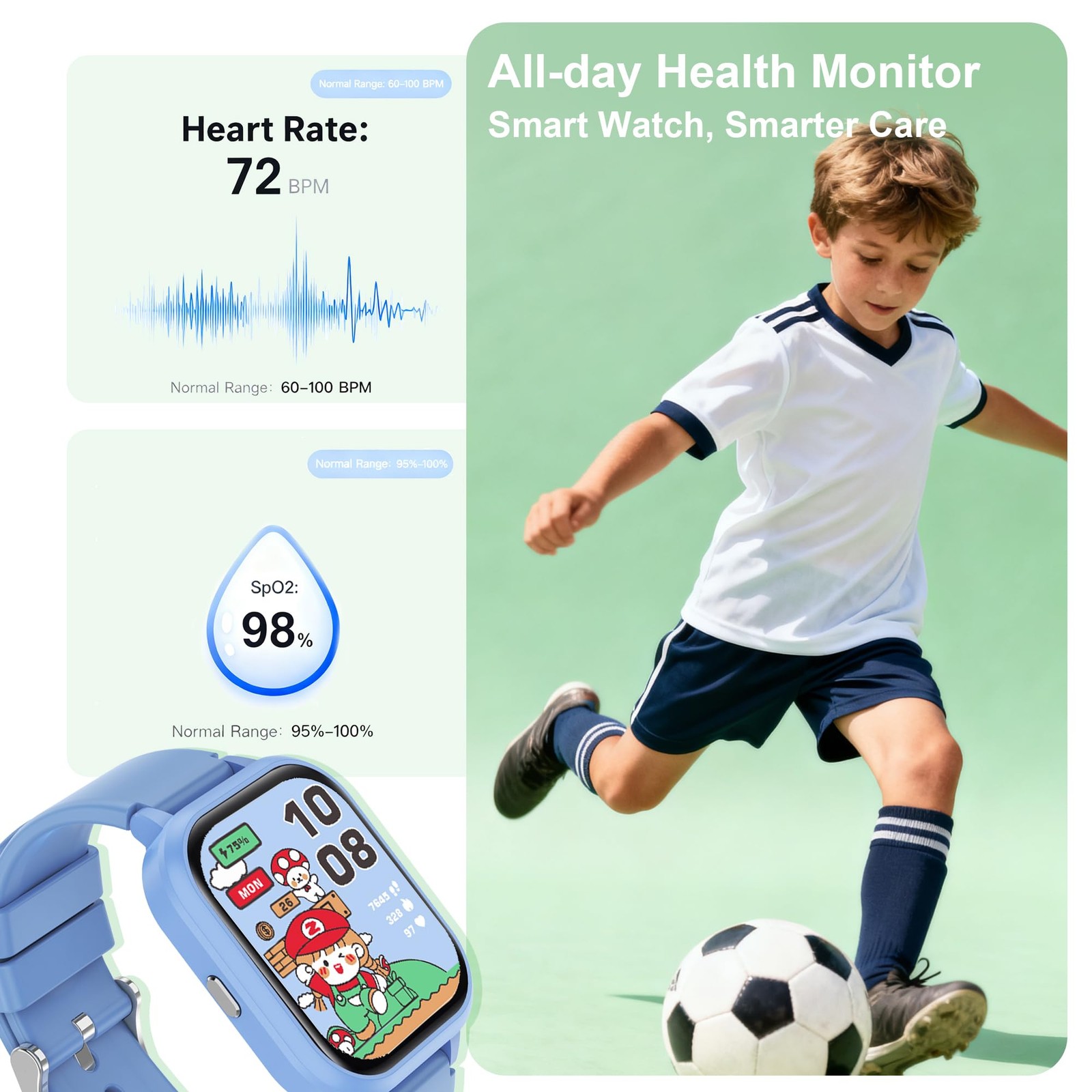 4-15 Ys, Standalone&APP Dual Use, Bluetooth , Kid Gift