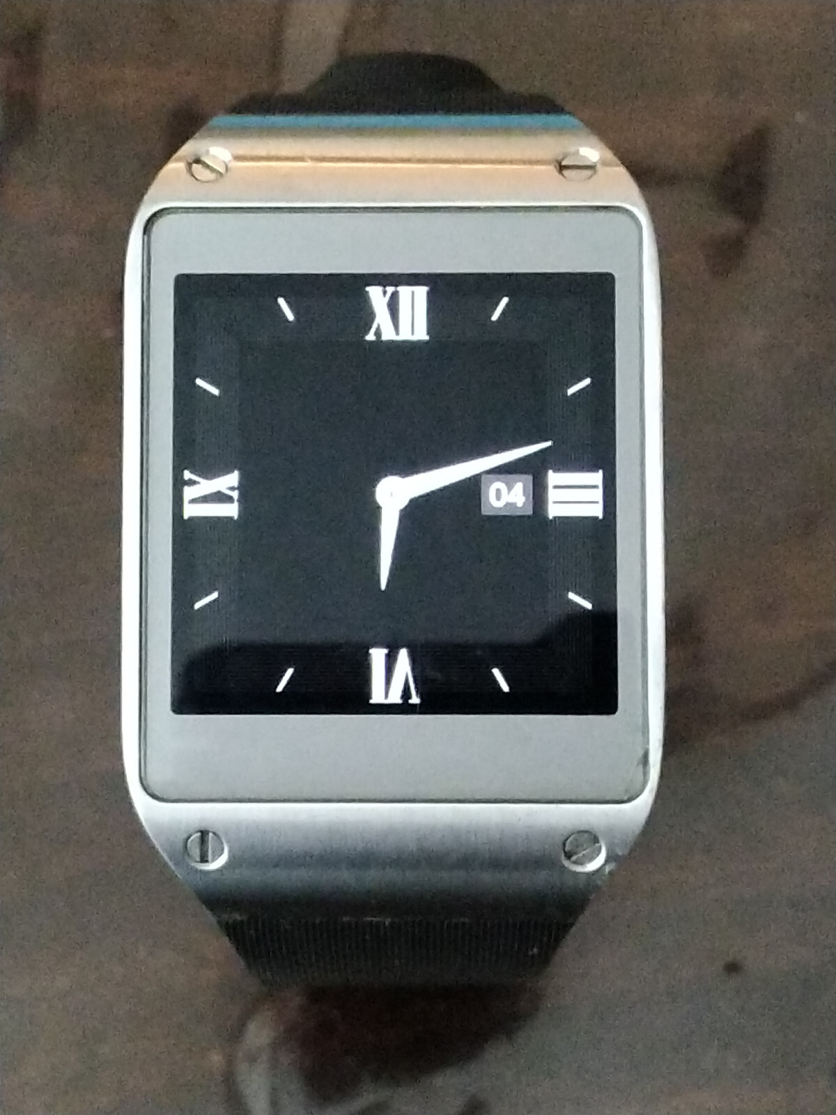 Samsung Galaxy Gear SM-V700 Smart Watch Silver & Black New Battery Free Shipping