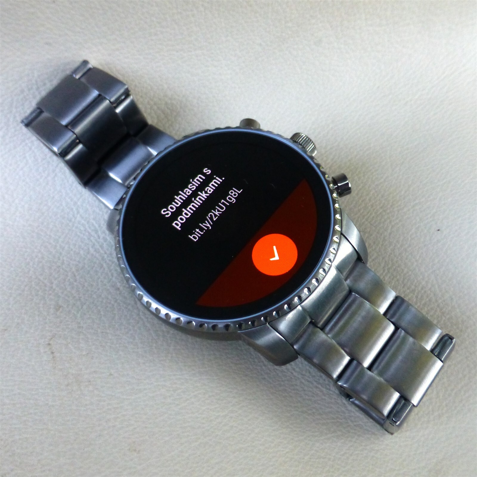 $250 Fossil Gen 4 FTW4012P Explorist HR Stainless Steel Smartwatch Smoke