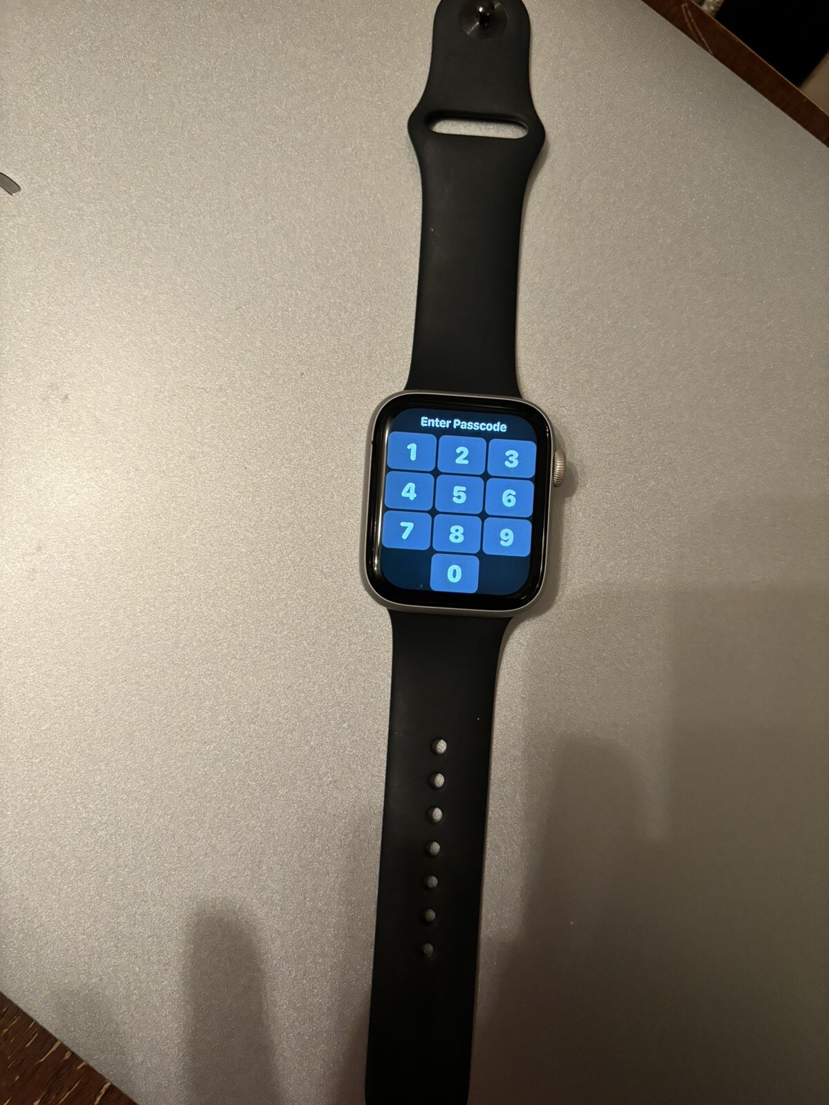 Apple Watch Series 6 44mm Silver Case With Black Band Bundle GPS + Cellular