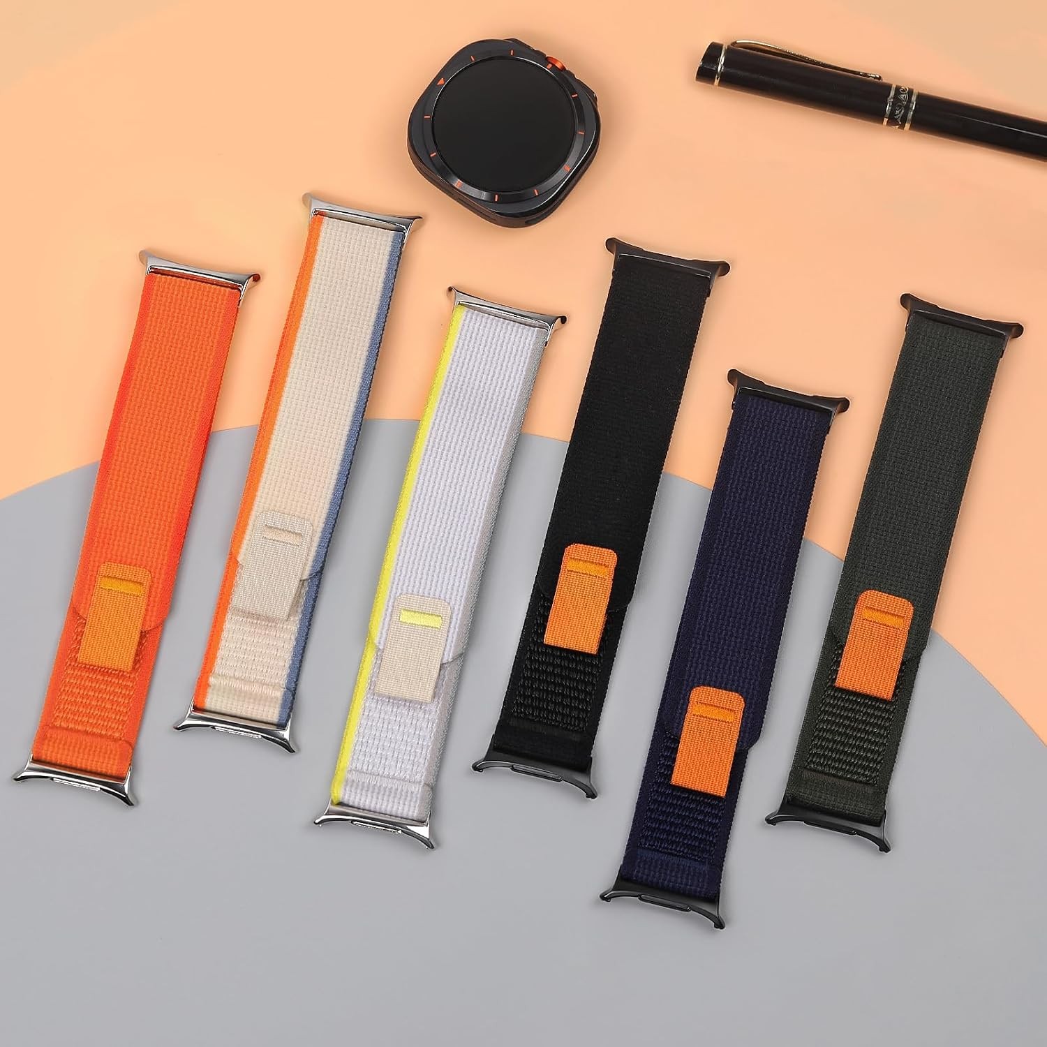 Only Strap For Samsung Galaxy Watch Ultra 47mm Rugged Fabric Nylon Sport Loop