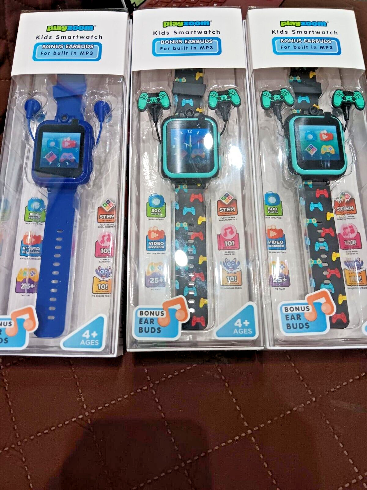 NEW- iTouch Playzoom Kids Smart Watch – MP3 w/ Earbuds – Ages 4+ – Camera