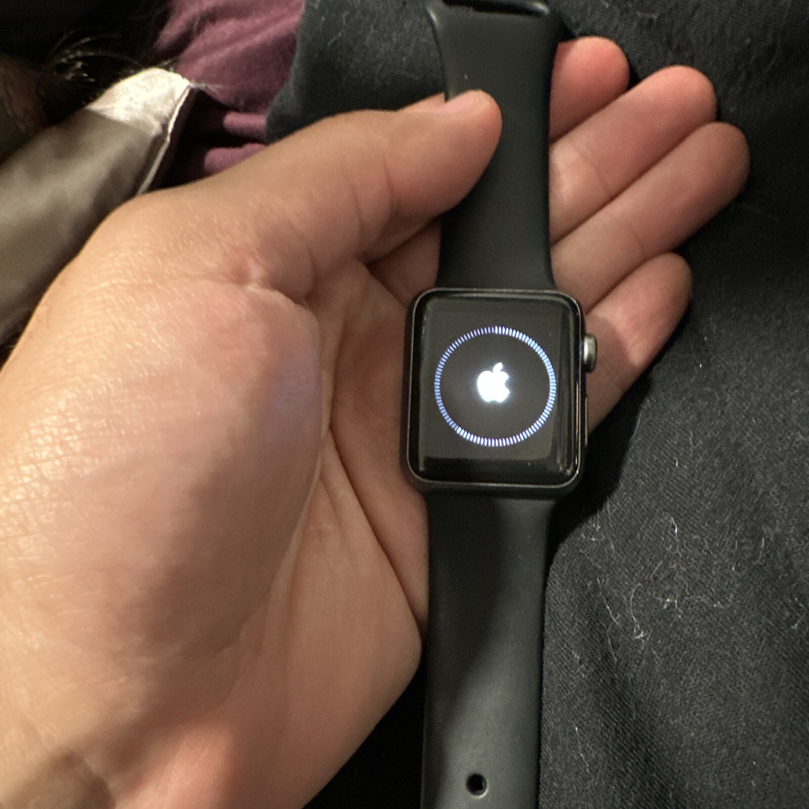 Apple Watch Series 1 38mm Space Gray Aluminum Case Black Sport Band (MP022LL/A)