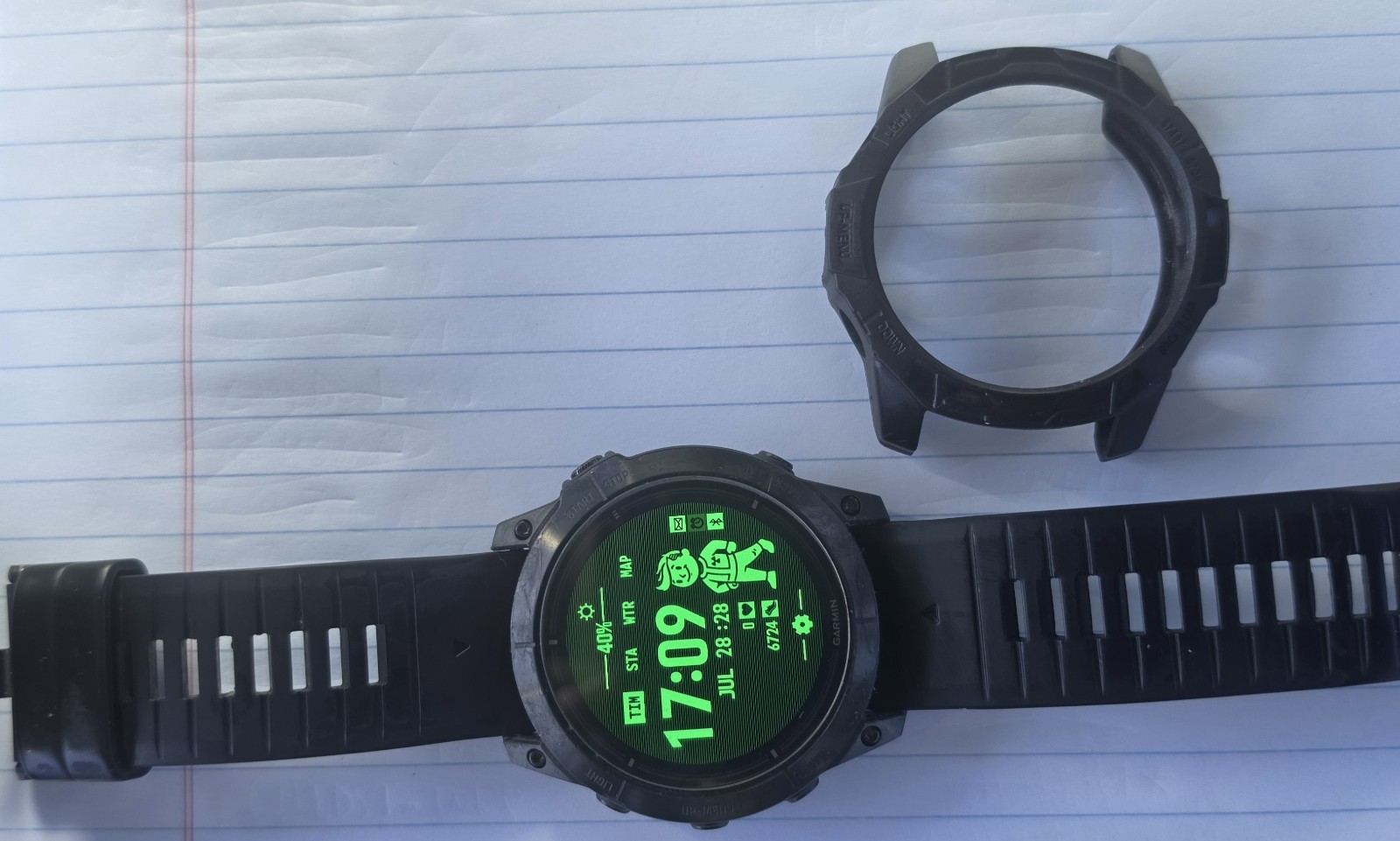 Garmin epix Pro 51mm Black Titanium Case GPS Smartwatch w/ Black Silicone Band