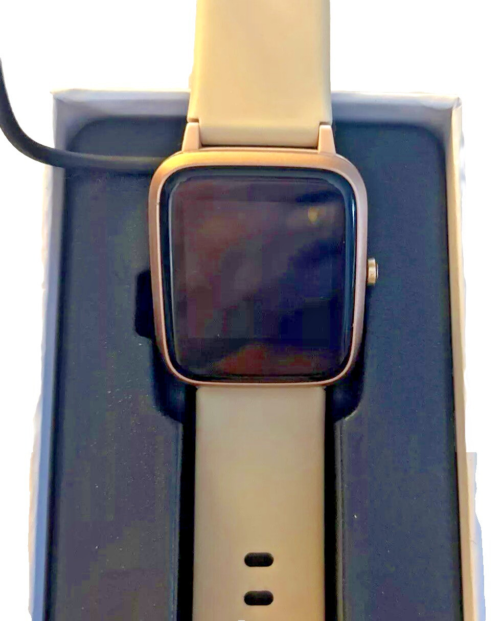 DO Sports Smart Watch ID205L Pink Dial White Band New Open Box