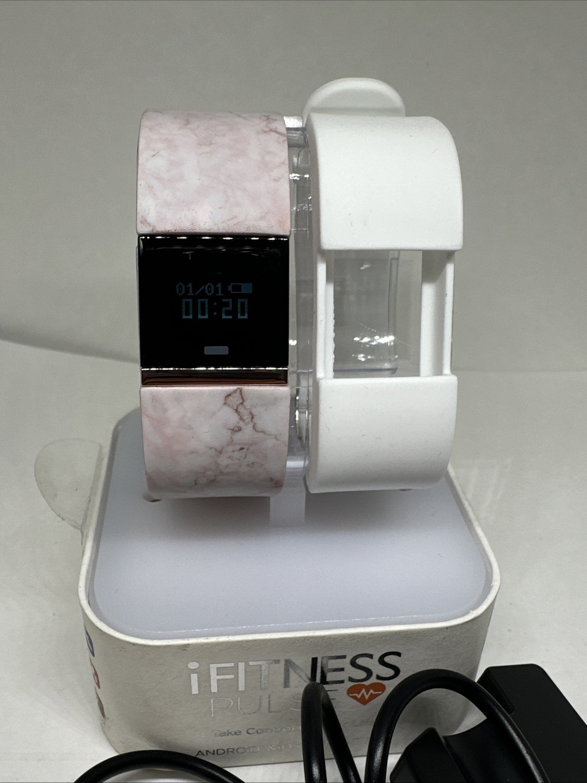 iFitness Pulse XJT-W37H Women’s Lavender Silicone Activity Tracker Watch XOB43