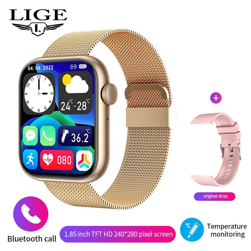 Smart Watch for Women Full Touch Screen Bluetooth Call Waterproof Watches Sport