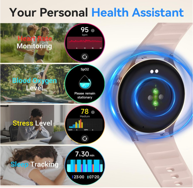 Reloj Inteligente Para iPhone Android De Mujer Smart Watch Pantalla Táct Nuevo