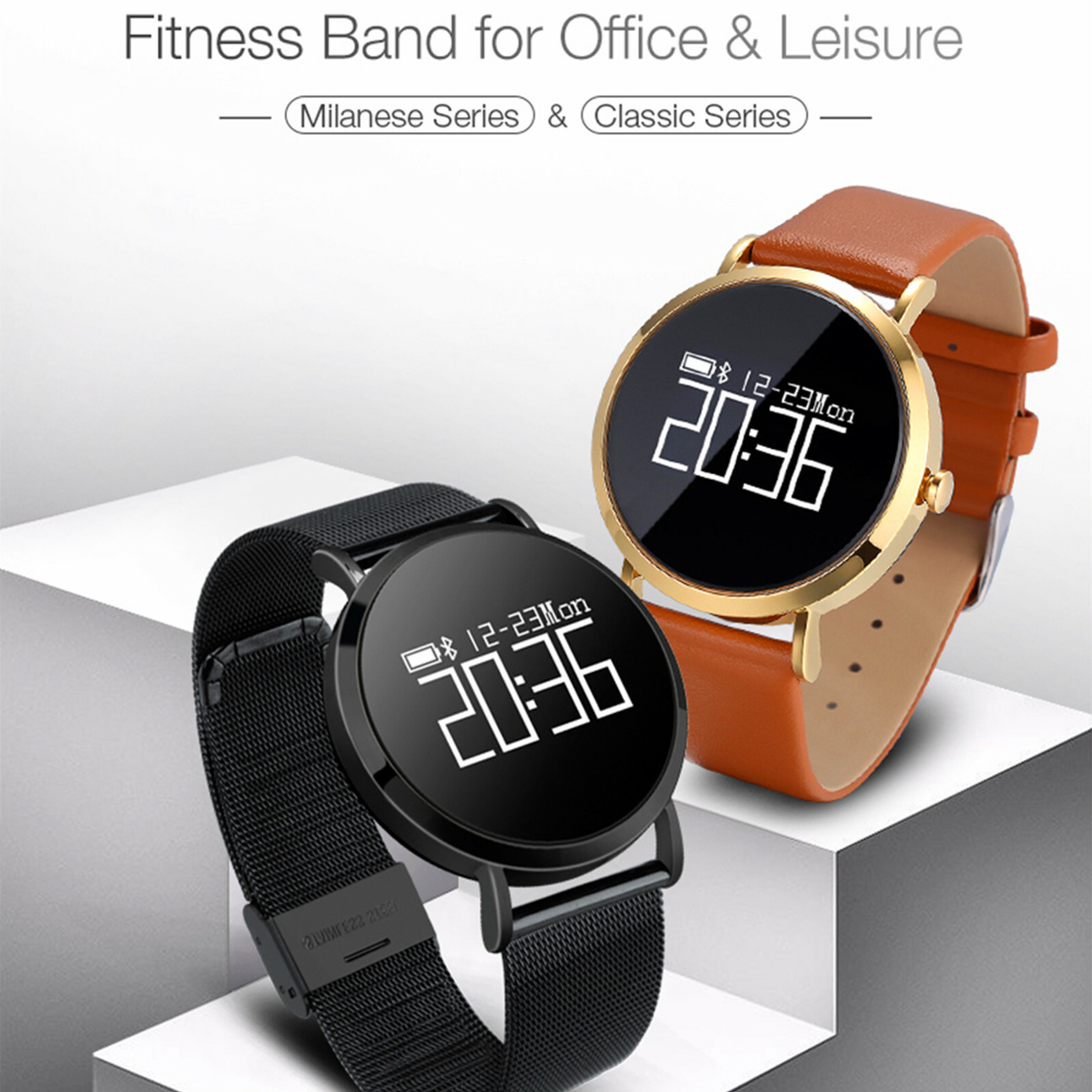 Touch Screen Bluetooth Smart Watch Sleep Quality Tracking For Business Sports