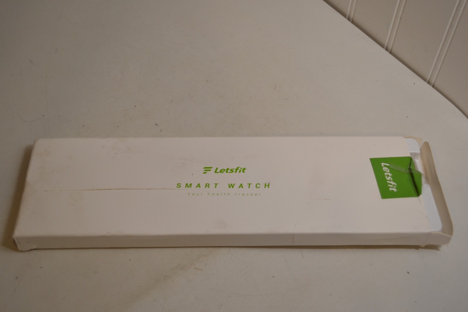 Letsfit Black Smart Watch with 2 Black Silicone Bands