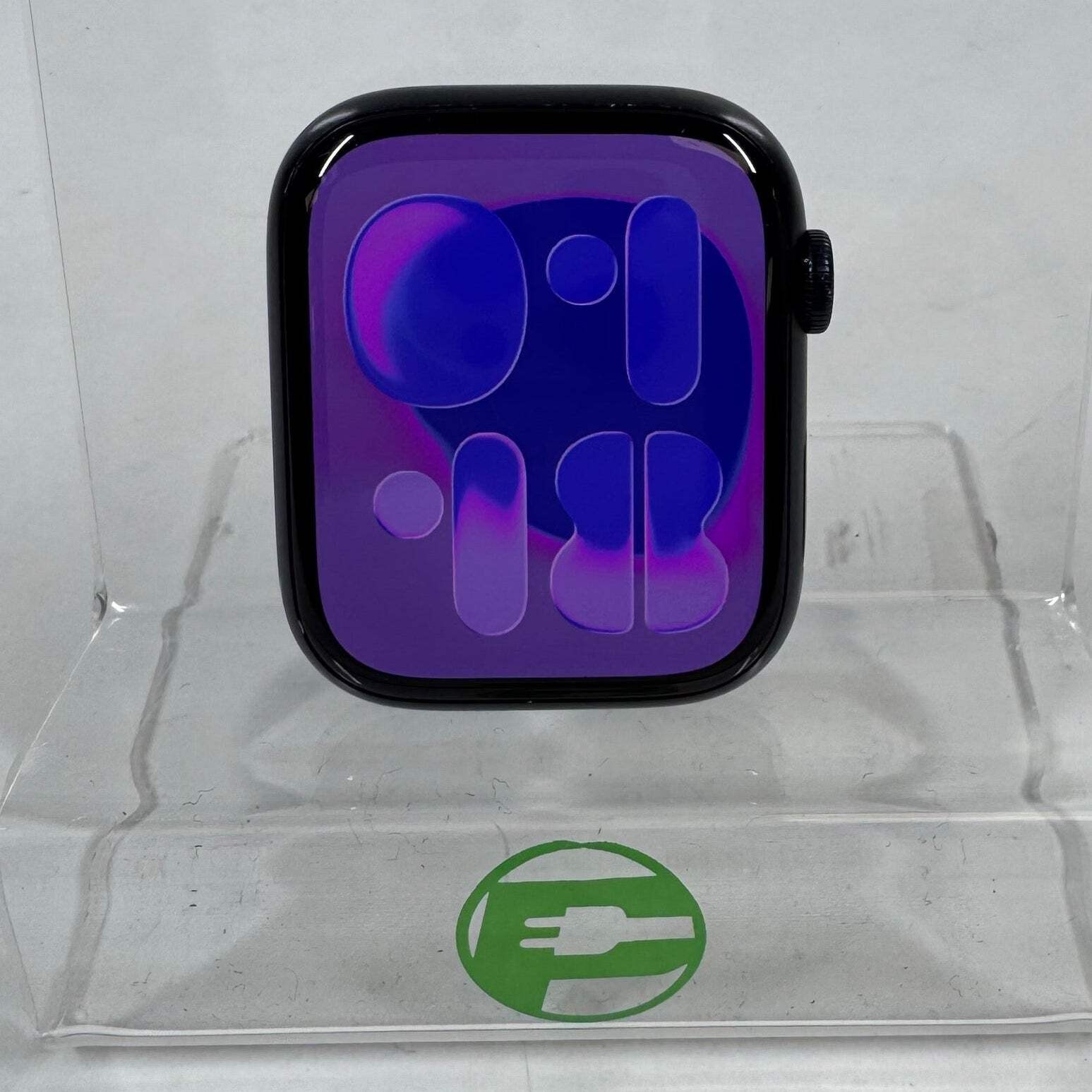 GPS Only Apple Watch Series 7 41MM Black Aluminum A2477 Face Only