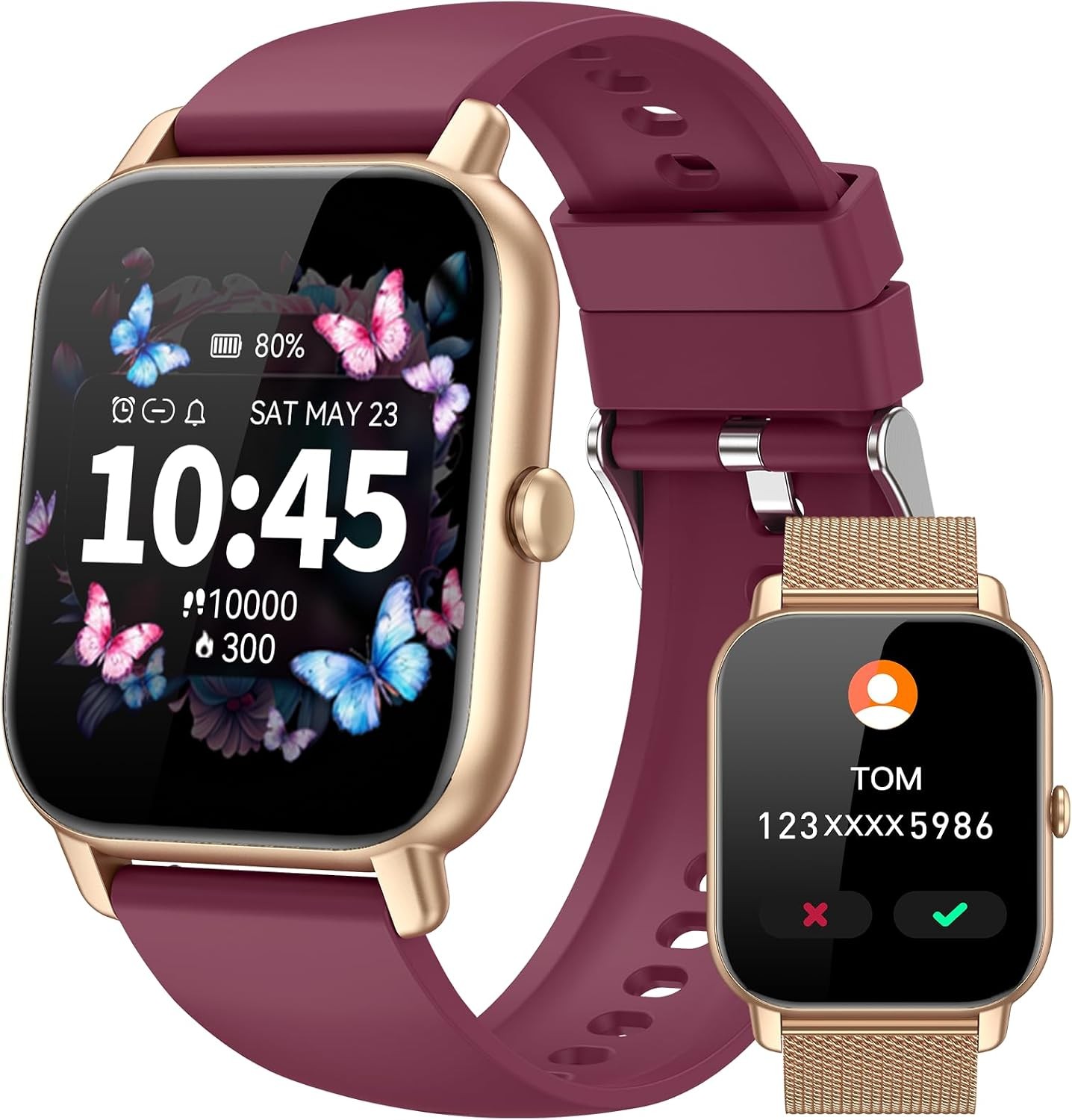 1.83 Inch Smart Watch Fitness Tracker IP68 Sleep Monitor For Android iOS