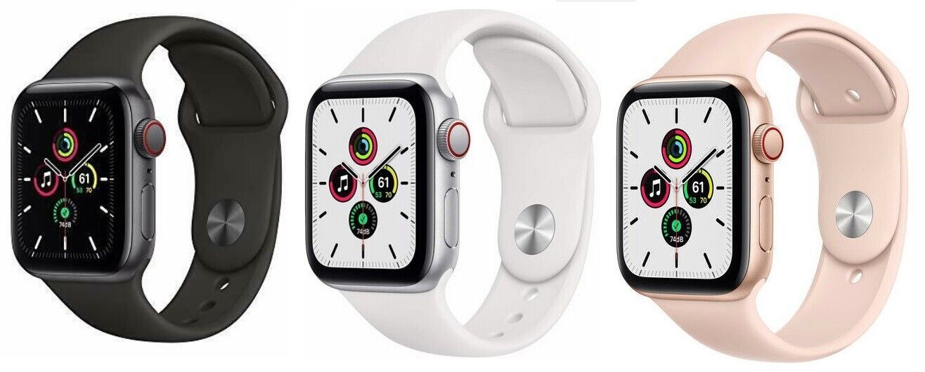 Apple Watch SE 40mm 44mm (GPS + Cellular) Unlocked Smart Watch