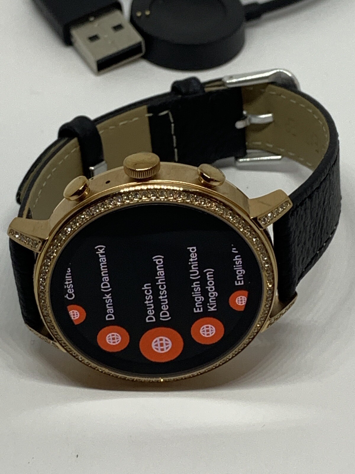 Fossil Gen 4 Authentic Digital Dial Smart Watch Custom Band FTW6015 QT355
