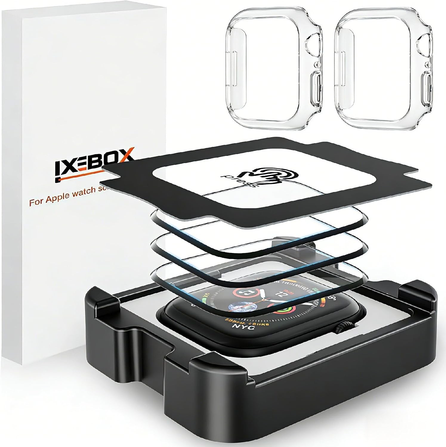 3-Pack Screen Protectors For Apple Watch Series 10/11 46mm 3D Curved Full Covera