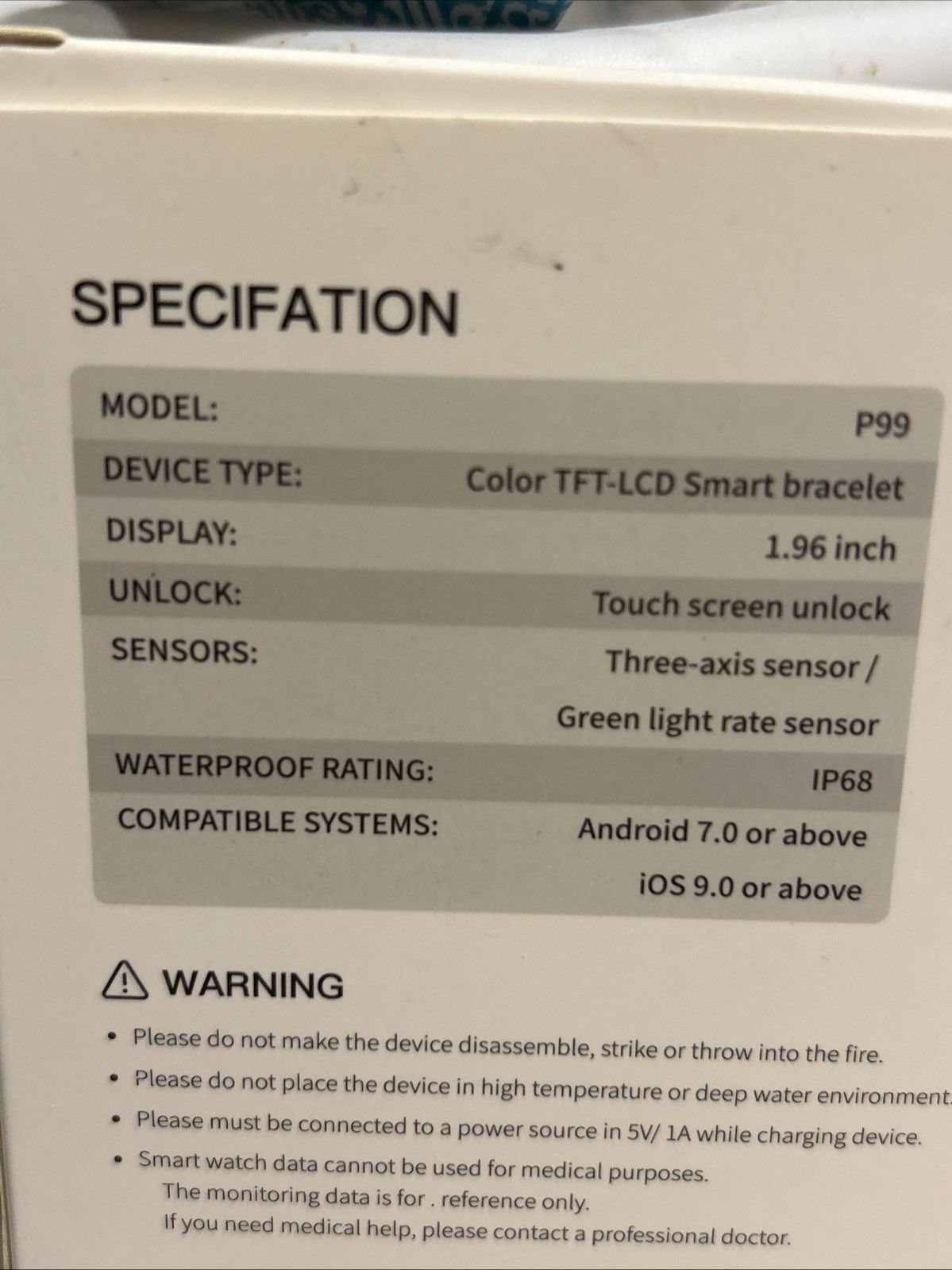 Togala Smart Watch Black