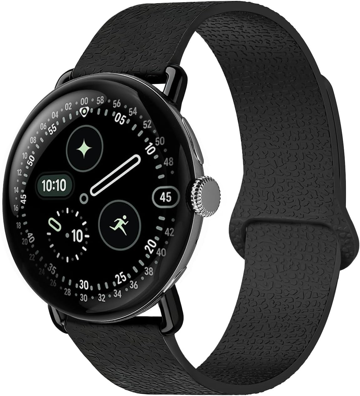 Soft Silicone Strap Compatible with Google Pixel Watch 3 4 45mm Upgraded Connect