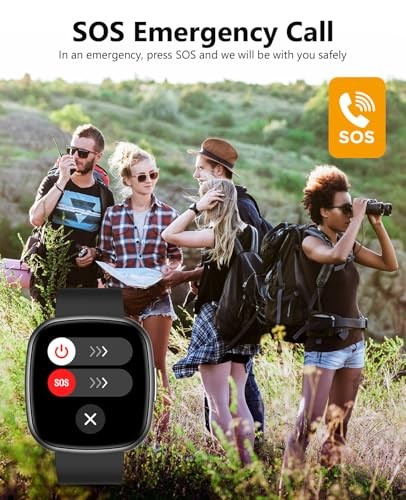 Smart Watches, 1.72″ Smartwatch for Men Women (Answer/Make Call), Fitness Black