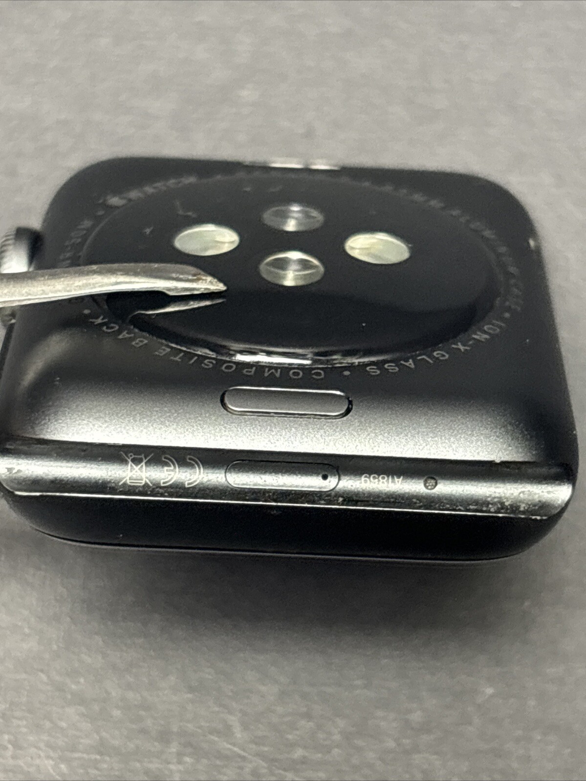 PARTS ONLY Apple Watch Series 3 42mm Space Gray A1859 Aluminum Case No Band