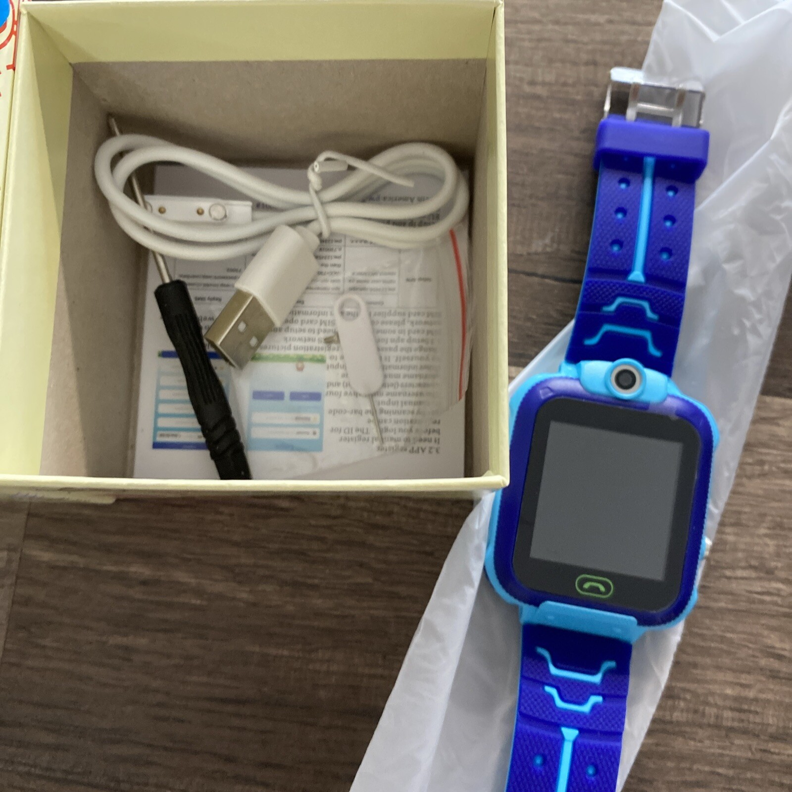 Setracker2 Kids Smart Watch Anti-lost Safe LBS Tracker SOS Call Blue/4