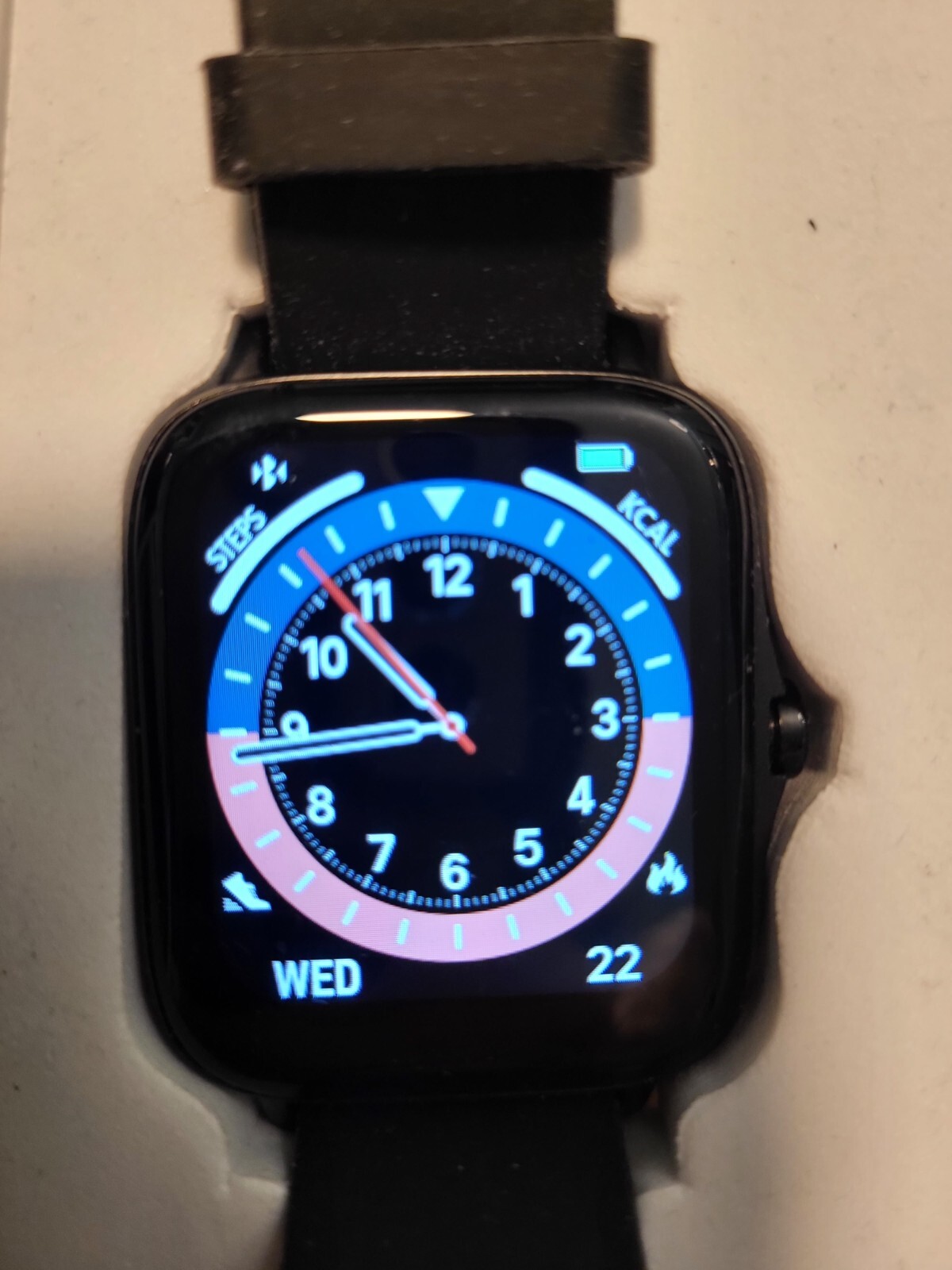 EGQINR Smart Watch with Bluetooth Call Answer/Dial – Black
