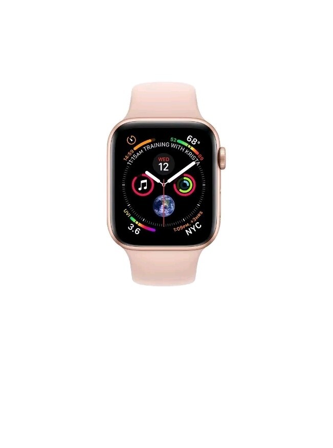 Apple Watch Series 4 40 mm Gold Aluminum Case with Pink Sand Sport Band (GPS)