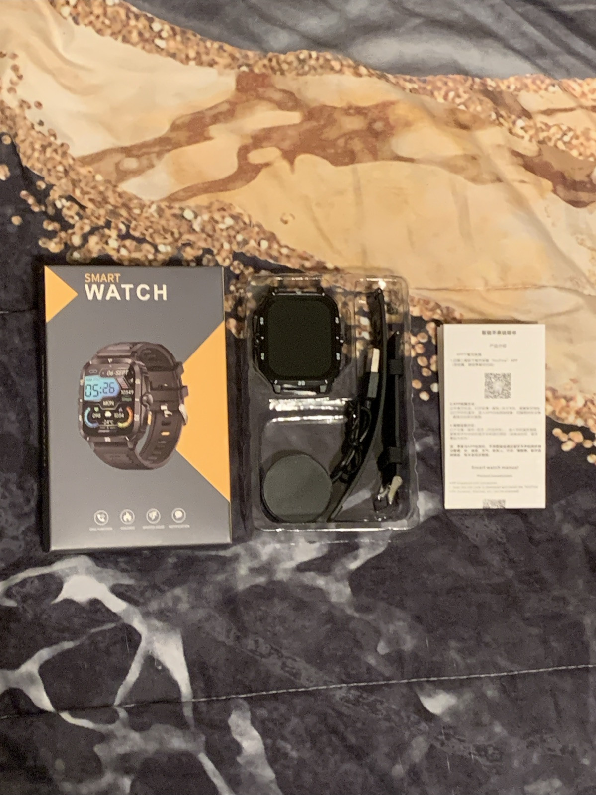 🔥Hot Men’s Smart Watch iOS Android Wireless Calls 100+ Sports Mode Camera Music