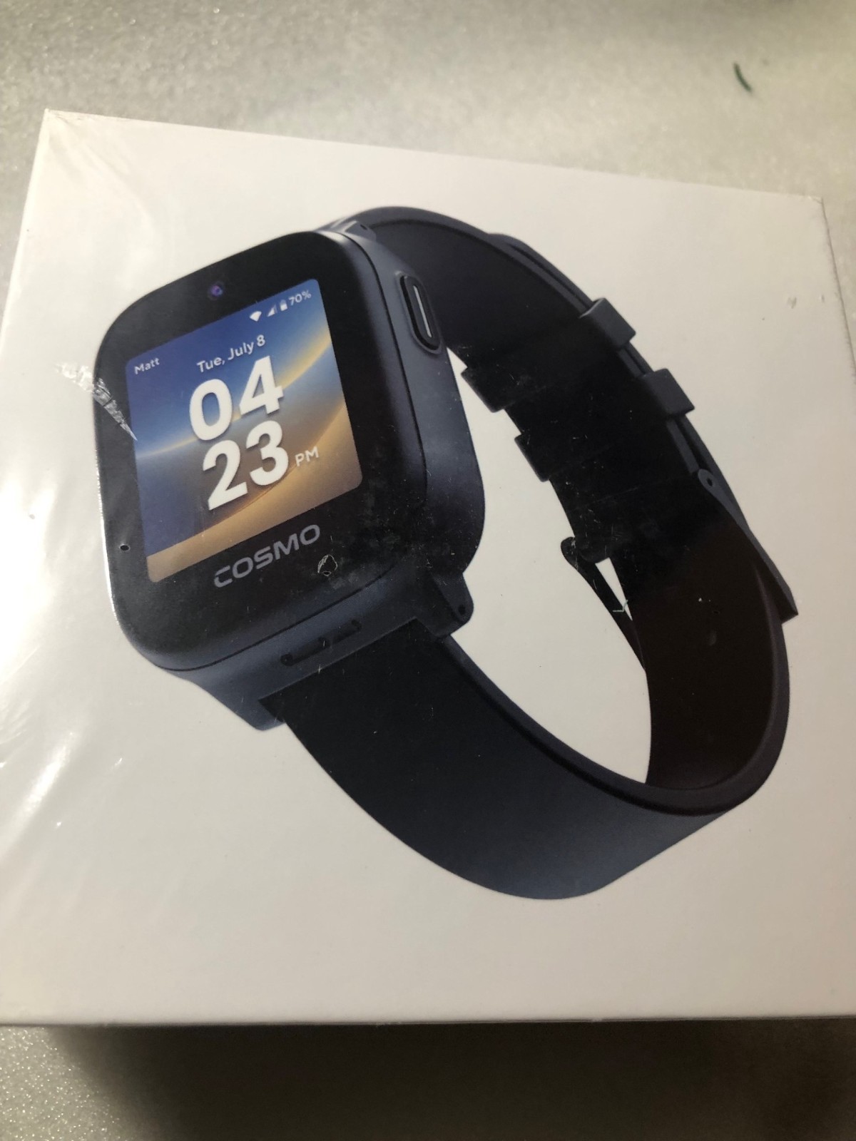 BLACK JrTrack 5 Kids Smart Watch Cosmo Best Kid-Safe Phone Watch Precision (V16