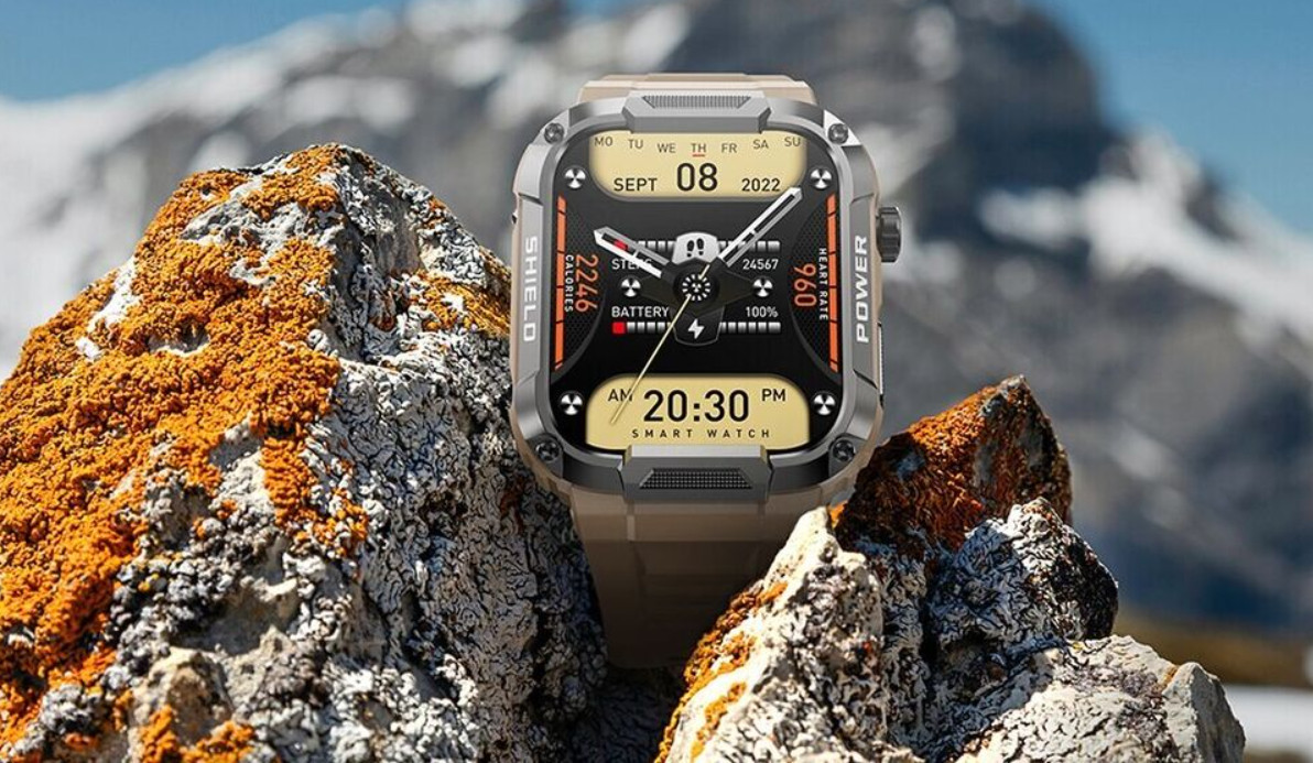 Smart Watch Outdoor Military for Men and Women Kids (Bluetooth Call, Waterproof)